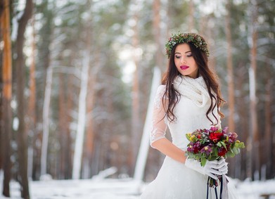 Свадьба зимой - цветовая гамма, идеи по декору и флористике