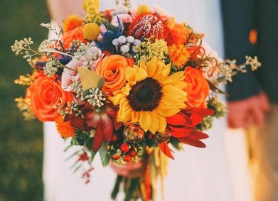 Цвет свадьбы –  жизнерадостный Оранжевый
