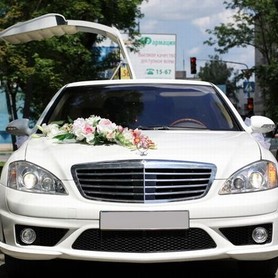 029 Лимузин Mercedes W221 S63 белый - авто на свадьбу в Киеве - портфолио 3