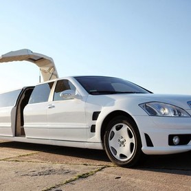 029 Лимузин Mercedes W221 S63 белый - авто на свадьбу в Киеве - портфолио 2