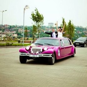 035 Лимузин ретро Excalibur розовый - авто на свадьбу в Киеве - портфолио 3