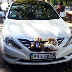 165 Hyundai Sonata белая 2013 - авто на свадьбу в Киеве - портфолио 5