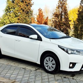 170 Toyota Corolla белая аренда на свадьбу - авто на свадьбу в Киеве - портфолио 1