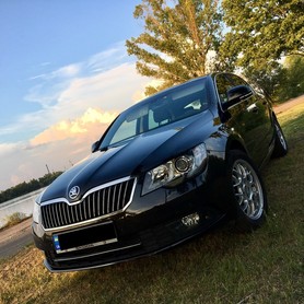 Skoda superb black new 2015 - авто на свадьбу в Днепре - портфолио 3