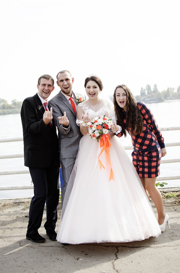 Оранжевая свадьба - фото №39