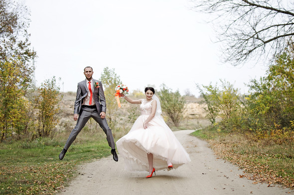 Оранжевая свадьба - фото №61