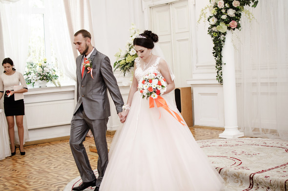 Оранжевая свадьба - фото №24