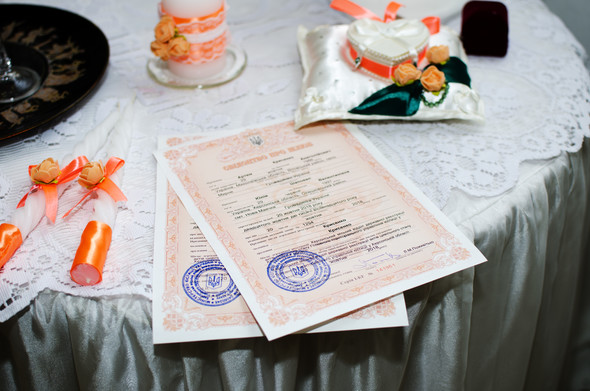 Оранжевая свадьба - фото №14