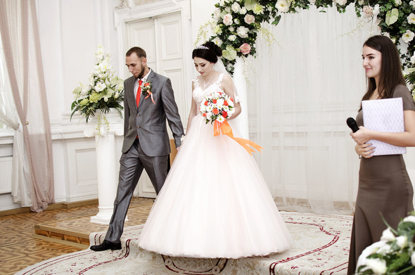 Оранжевая свадьба - фото №23