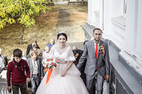 Оранжевая свадьба - фото №12