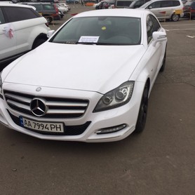 Mercedes CLS 6,3 AMG white - авто на свадьбу в Киеве - портфолио 3