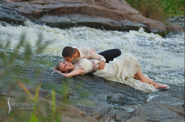 Свадебные фото в каньоне Буки и выездная церемония в ресторане Фортеця - фото №54