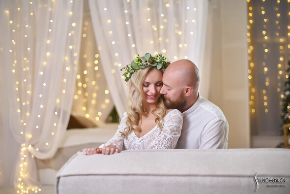 Свадебные фото в Оранжерее в Киеве, студийная сьемка в фотостудии Счастье - фото №32