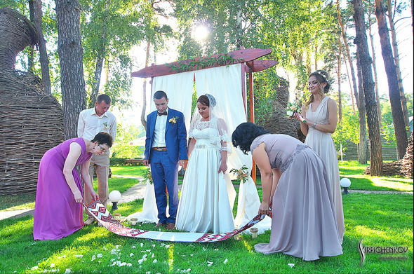 Свадебные фото на Мануфактуре и выездная церемония в ресторане Kidev - фото №76