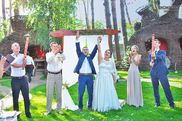 Свадебные фото на Мануфактуре и выездная церемония в ресторане Kidev - фото №85