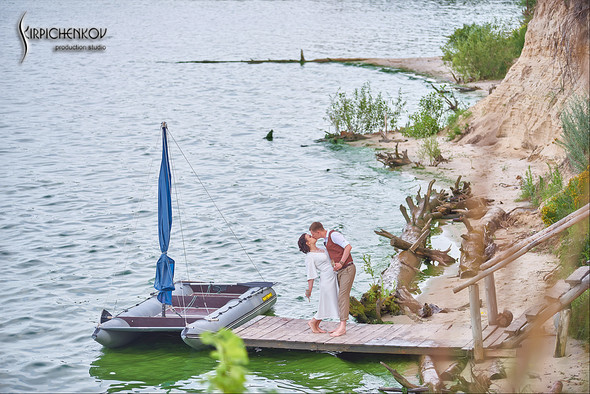 Свадебные фото в Сухолучье, Киевское море и сьемка в поле  - фото №4