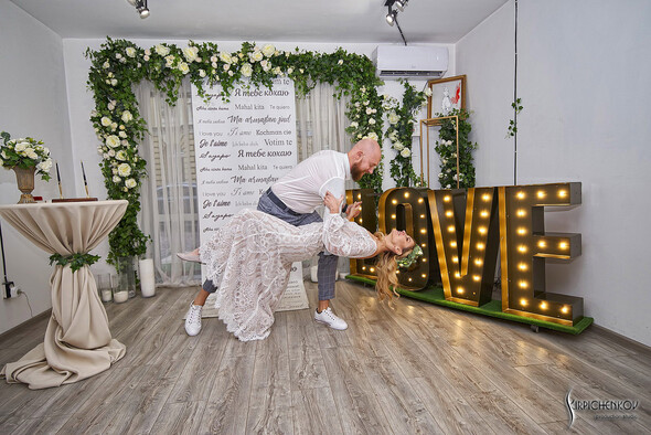 Свадебные фото в Оранжерее в Киеве, студийная сьемка в фотостудии Счастье - фото №30
