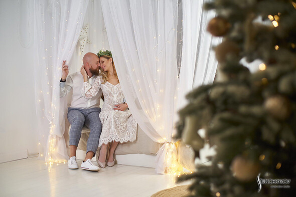 Свадебные фото в Оранжерее в Киеве, студийная сьемка в фотостудии Счастье - фото №36