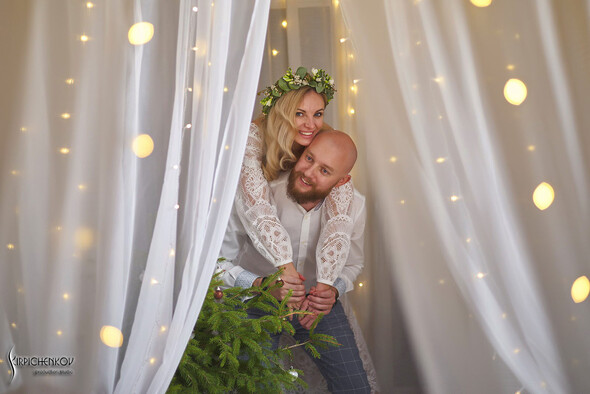 Свадебные фото в Оранжерее в Киеве, студийная сьемка в фотостудии Счастье - фото №44