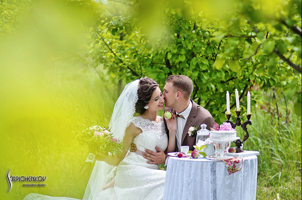  Свадебные фото в яблочном саду, г. Чернигов - фото №14