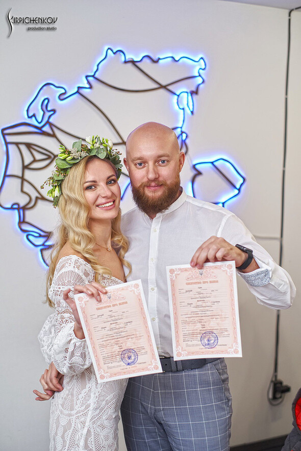 Свадебные фото в Оранжерее в Киеве, студийная сьемка в фотостудии Счастье - фото №24