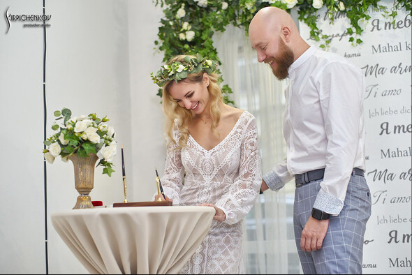 Свадебные фото в Оранжерее в Киеве, студийная сьемка в фотостудии Счастье - фото №28