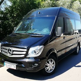 276 Микроавтобус Mercedes Sprinter черный VIP - авто на свадьбу в Киеве - портфолио 1