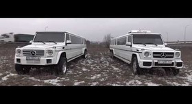 Лімузин Мерседес Гєлік 4 вісі (Gelandewagen) - авто на свадьбу в Ровно - портфолио 2