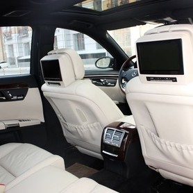 094 Vip-авто Mercedes W221 S550L c белым салоном - авто на свадьбу в Киеве - портфолио 3