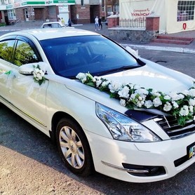 141 Nissan Teana белая - авто на свадьбу в Киеве - портфолио 2