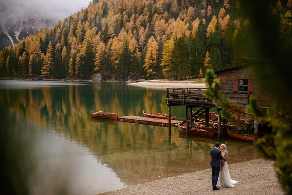 Thaddaeus & Lisa. Lago di Braies. Italy - фото №33