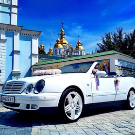 113 Mercedes 208 clk Cabrio белый - авто на свадьбу в Киеве - портфолио 1
