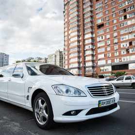 Mercedes 221 Long - авто на свадьбу в Киеве - портфолио 1