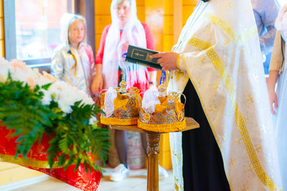 Венчание в храме Георгия Победоносца - фото №11