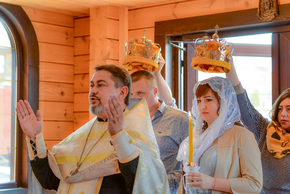 Венчание в храме Георгия Победоносца - фото №14
