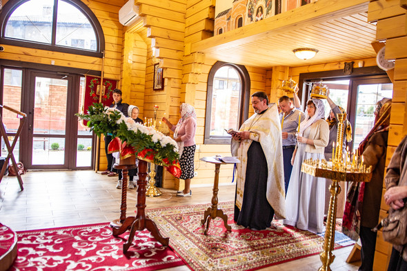 Венчание в храме Георгия Победоносца - фото №2
