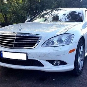 390 Mercedes W221 S550 белый аренда - авто на свадьбу в Киеве - портфолио 3