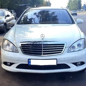 390 Mercedes W221 S550 белый аренда - авто на свадьбу в Киеве - портфолио 4