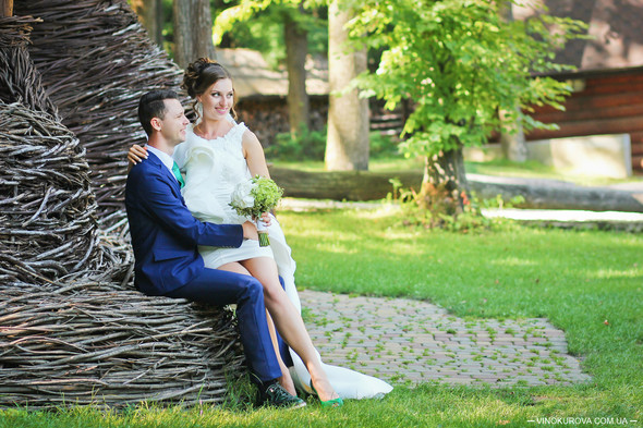 Свадьба Марины и Антона в стиле рустик - фото №33