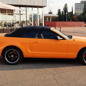 159 Ford Mustang кабриолет оранжевый прокат аренда - авто на свадьбу в Киеве - портфолио 5