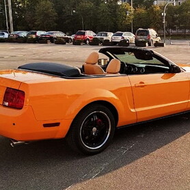159 Ford Mustang кабриолет оранжевый прокат аренда - авто на свадьбу в Киеве - портфолио 6