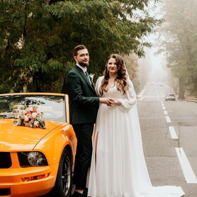 159 Ford Mustang кабриолет оранжевый прокат аренда - авто на свадьбу в Киеве - портфолио 4