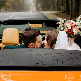 159 Ford Mustang кабриолет оранжевый прокат аренда - авто на свадьбу в Киеве - портфолио 3