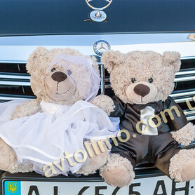 Аренда украшений на свадебное авто Мишки - авто на свадьбу в Киеве - портфолио 3