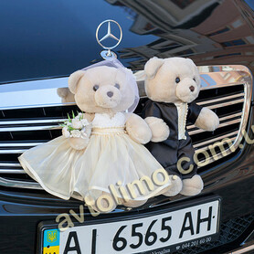 Аренда украшений на свадебное авто Мишки - авто на свадьбу в Киеве - портфолио 6