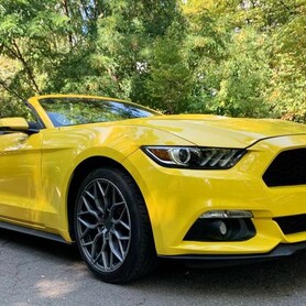 070 Ford Mustang GT желтый кабриолет аренда - авто на свадьбу в Киеве - портфолио 6