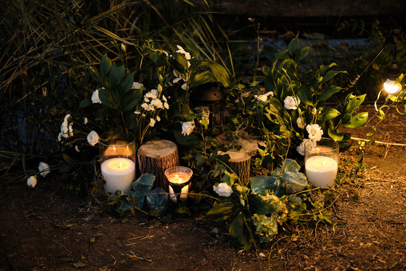 Выездная церемония при свечах на вилле  - фото №37