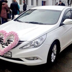 166 Hyundai Sonata белая NEW - авто на свадьбу в Киеве - портфолио 2