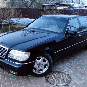 173 Mercedes W140 S600 черный - авто на свадьбу в Киеве - портфолио 1