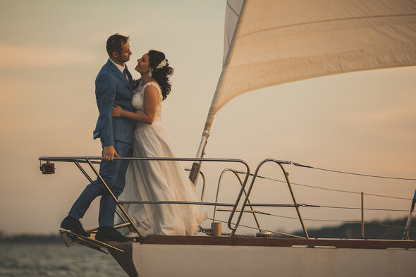 Свадебная фотосессия на яхте - фото №12